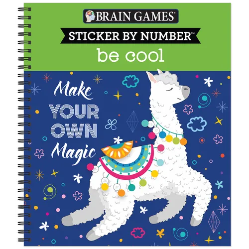 Brain Games - Sticker by Number: Be Cool - Spiral
