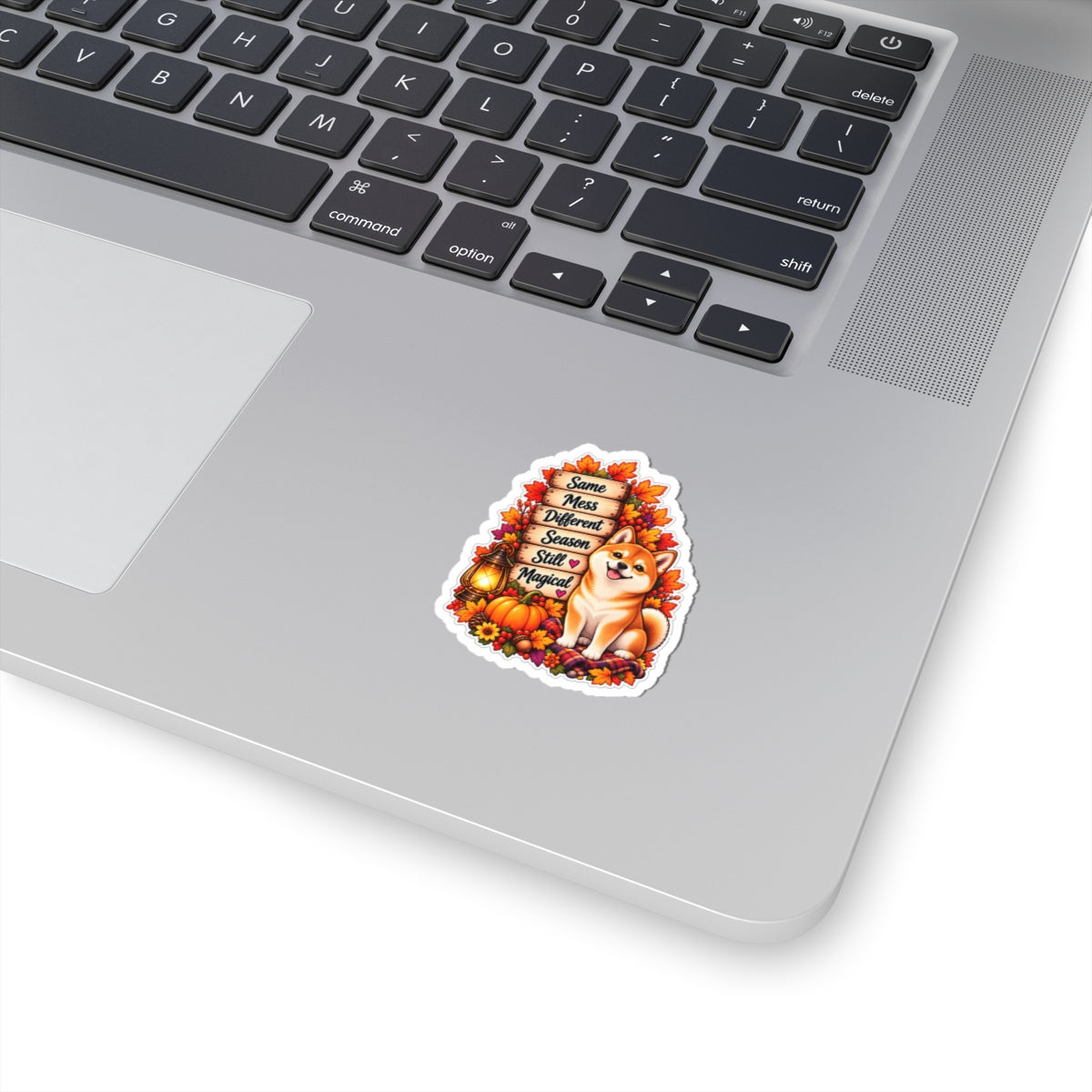 Same Mess Different Season Still Magical Fall Shiba Inu Sticker