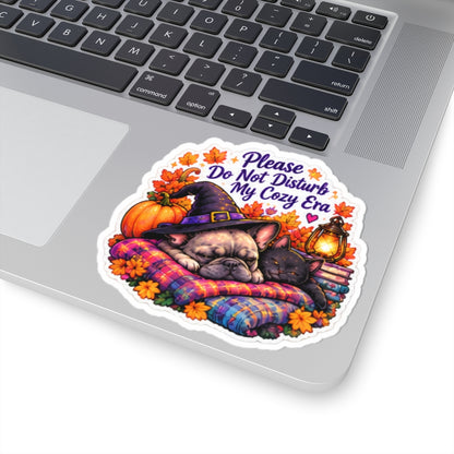 Please Do Not Disturb My Cozy Era Cozy Autumn Witch Sticker