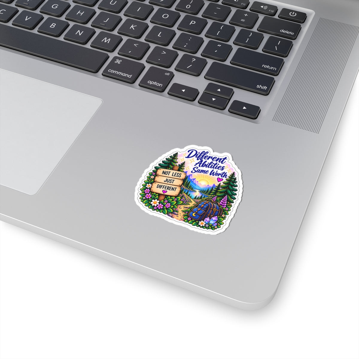 Different Abilities, Same Worth Inspirational Kiss-cut Sticker