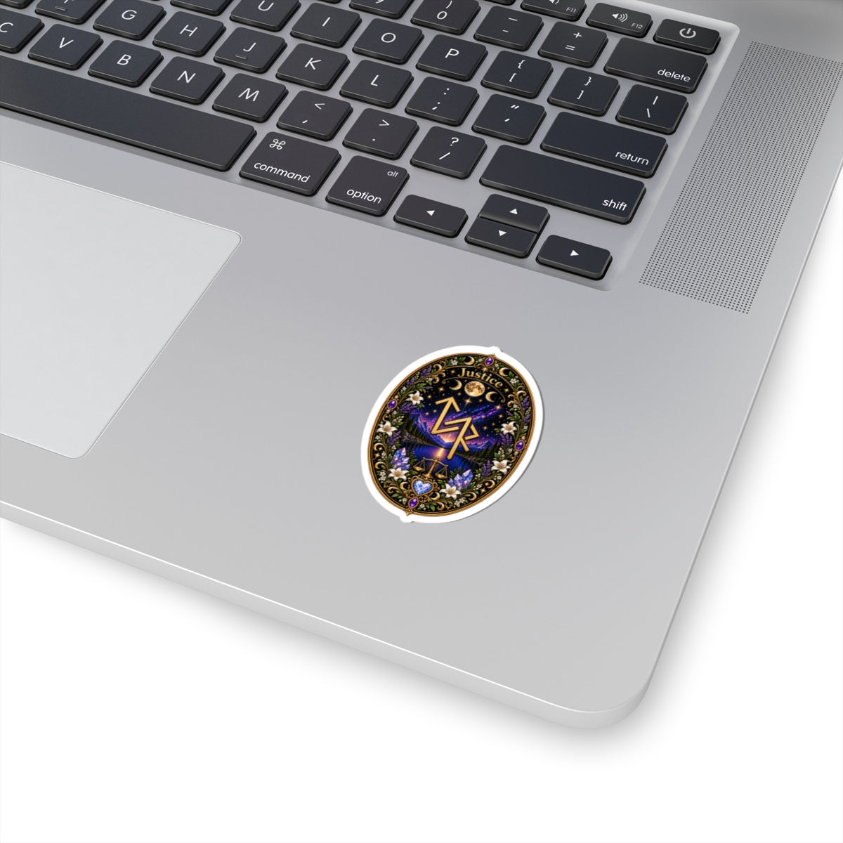 Justice Rune Sticker — Mystical Astrology Kiss-Cut Decal