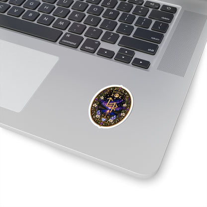 Justice Rune Sticker — Mystical Astrology Kiss-Cut Decal
