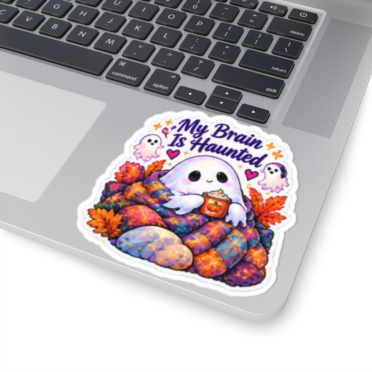 My Brain Is Haunted Ghost Sticker