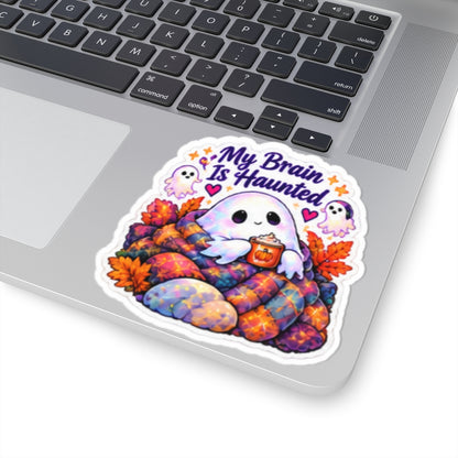 My Brain Is Haunted Ghost Sticker