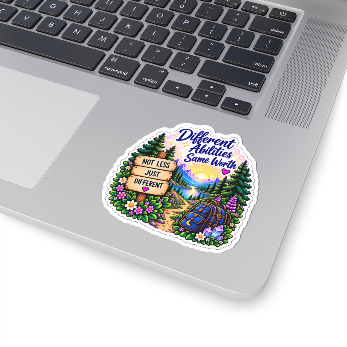 Different Abilities, Same Worth Inspirational Kiss-cut Sticker