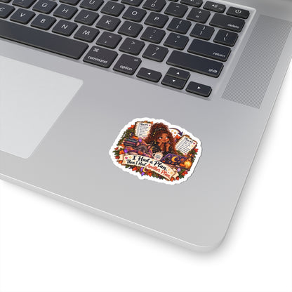 "I Had a Plan, Then I Had Another Plan" BIPOC woman Kiss-Cut Sticker