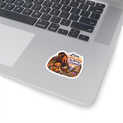 "Even Small Steps Are Moving Forward" Inspirational Sticker BIPOC woman