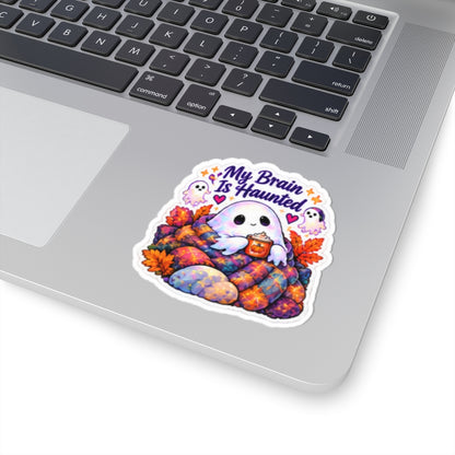 My Brain Is Haunted Ghost Sticker