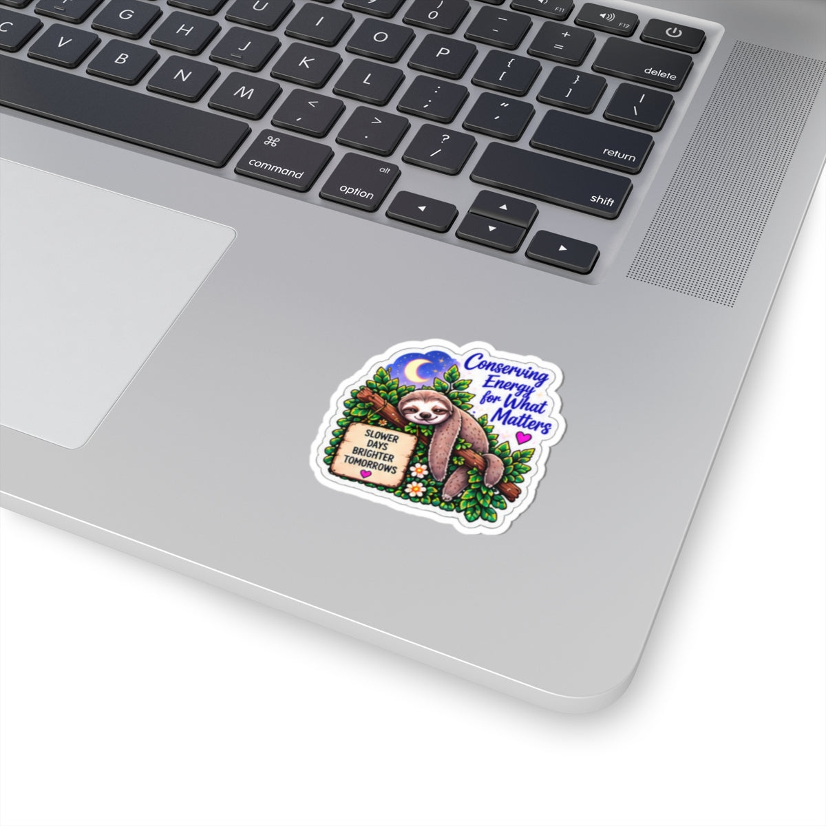 Conserving Energy for What Matters Sloth Kiss-cut Sticker
