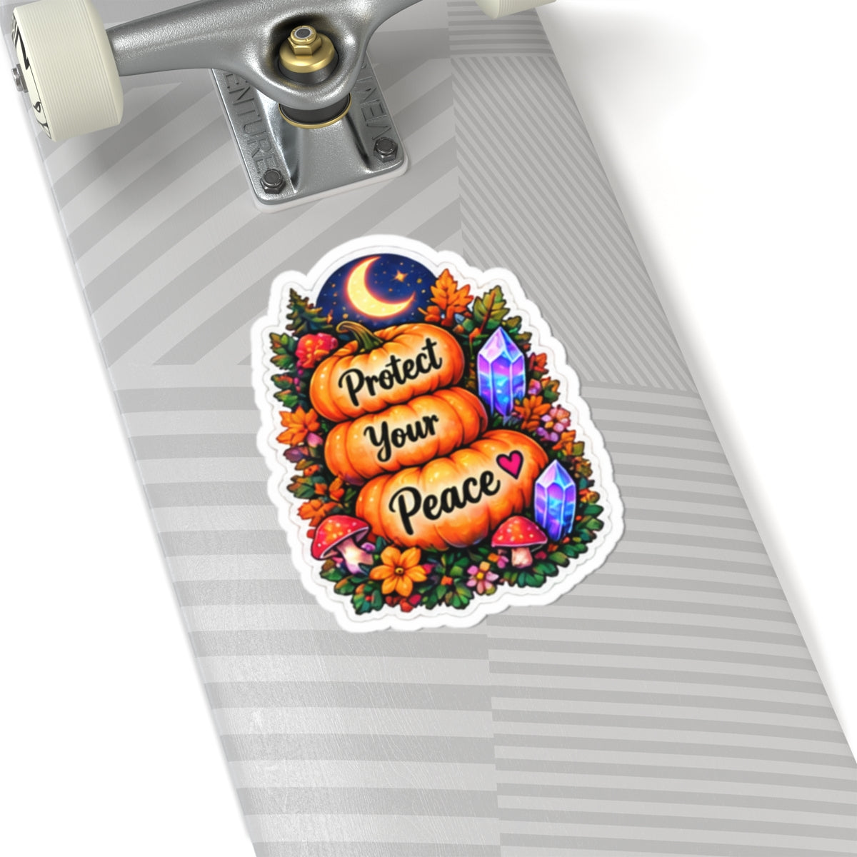 Protect Your Peace Pumpkin Kiss-Cut Sticker