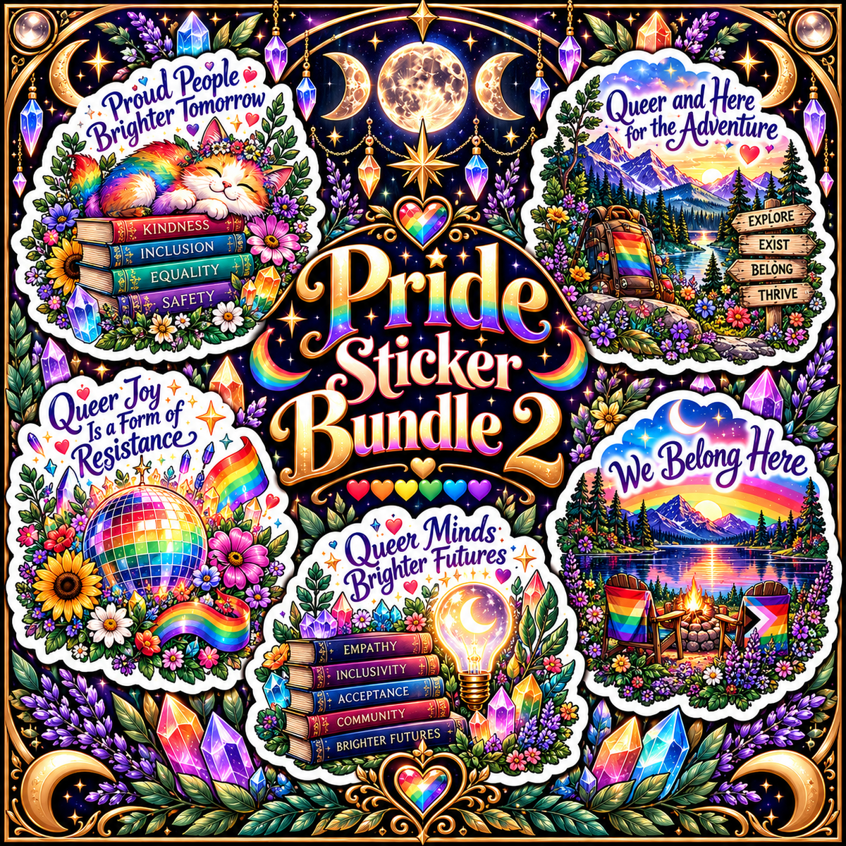 7-sticker Pride Sticker Bundle 2
