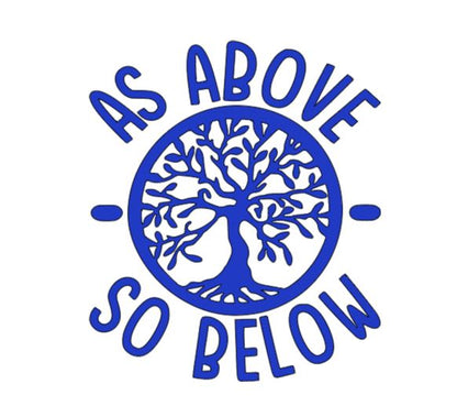 As Above So Below Witch Vinyl Decal Sticker Halloween Horror Metaphysical