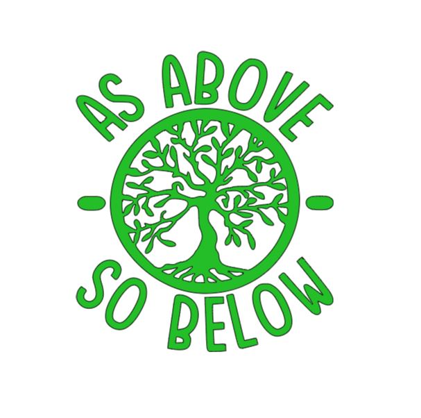 As Above So Below Witch Vinyl Decal Sticker Halloween Horror Metaphysical