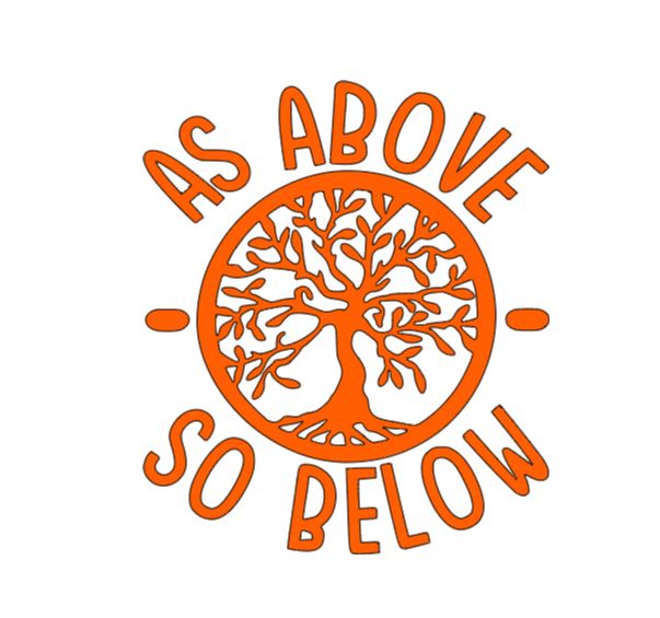 As Above So Below Witch Vinyl Decal Sticker Halloween Horror Metaphysical