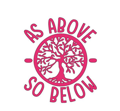 As Above So Below Witch Vinyl Decal Sticker Halloween Horror Metaphysical