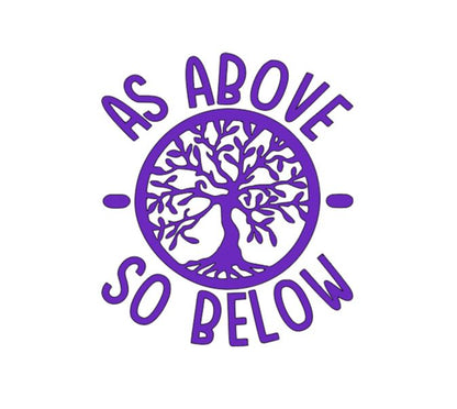 As Above So Below Witch Vinyl Decal Sticker Halloween Horror Metaphysical