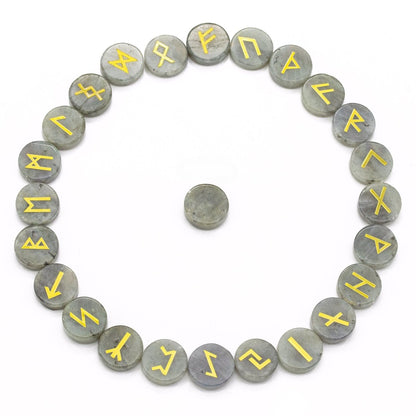 Gemstone Rune Stones ( 25 Pc Sets )