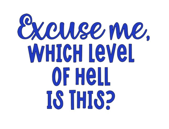 Level of Hell Vinyl Decal Sticker Halloween Horror Metaphysical
