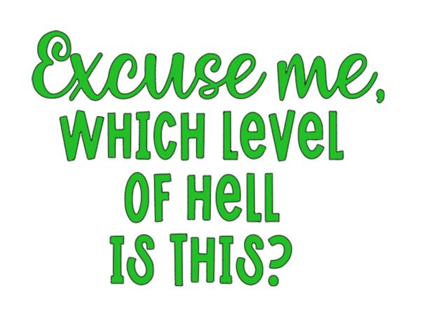 Level of Hell Vinyl Decal Sticker Halloween Horror Metaphysical