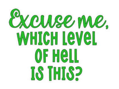 Level of Hell Vinyl Decal Sticker Halloween Horror Metaphysical