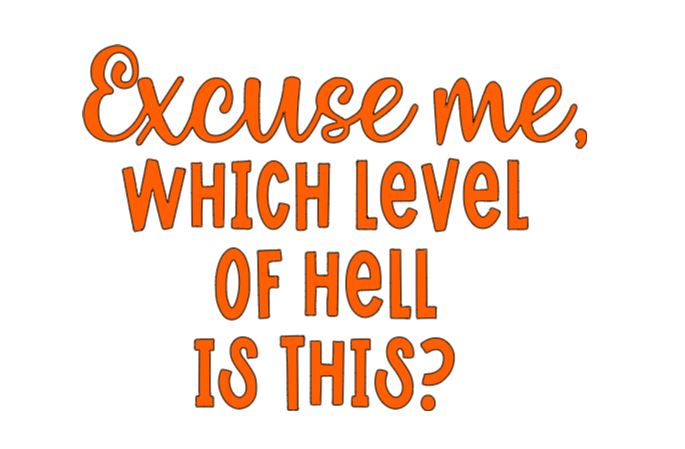 Level of Hell Vinyl Decal Sticker Halloween Horror Metaphysical