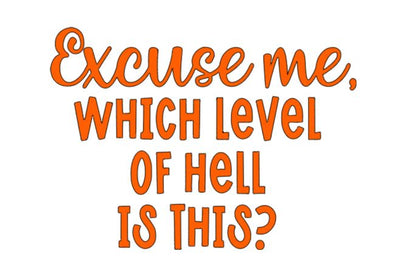 Level of Hell Vinyl Decal Sticker Halloween Horror Metaphysical