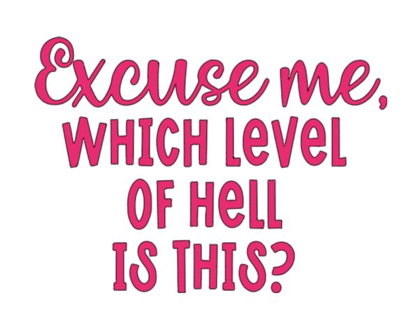 Level of Hell Vinyl Decal Sticker Halloween Horror Metaphysical