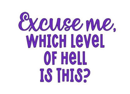 Level of Hell Vinyl Decal Sticker Halloween Horror Metaphysical