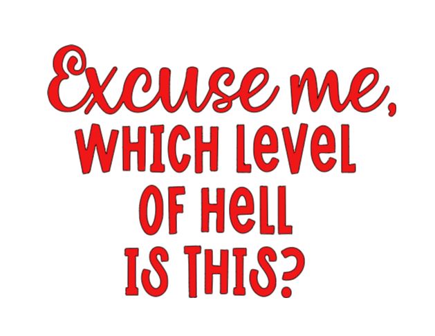 Level of Hell Vinyl Decal Sticker Halloween Horror Metaphysical