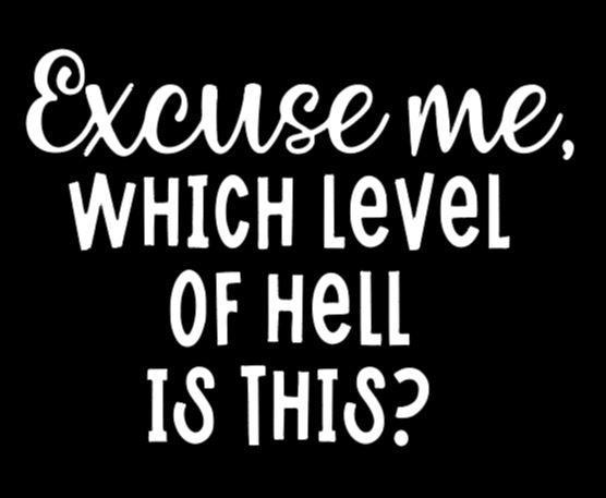 Level of Hell Vinyl Decal Sticker Halloween Horror Metaphysical