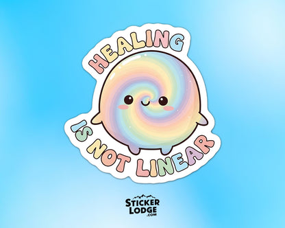 Healing Is Not Linear Vinyl Sticker